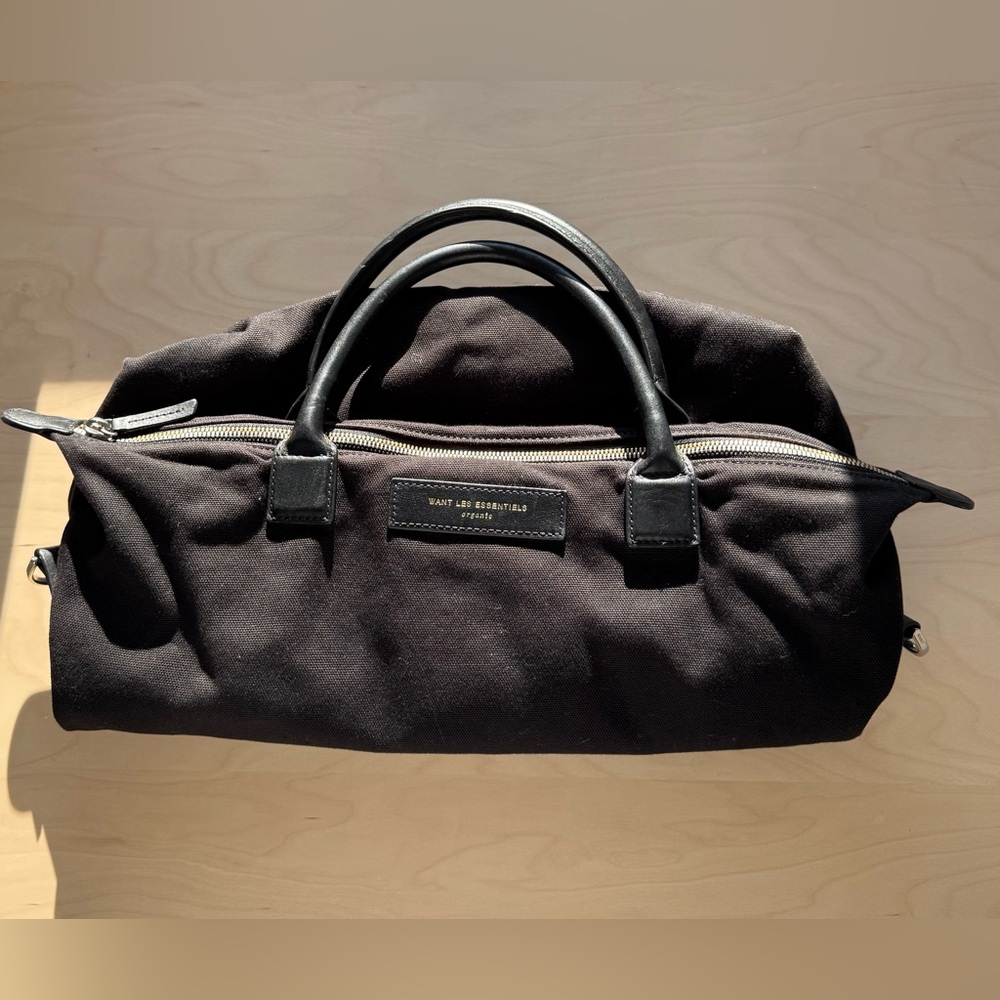 Want Black canvas Tote Bag - Picture 4 of 8